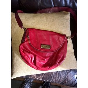 Pre-owned Leather Crossbody Bag In Red